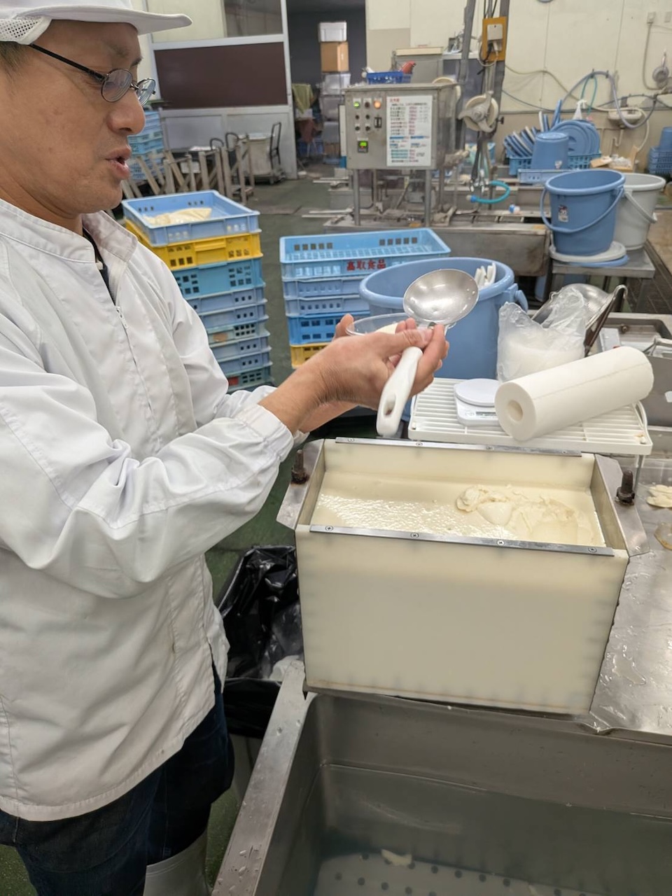 できたての「寄せ豆腐」