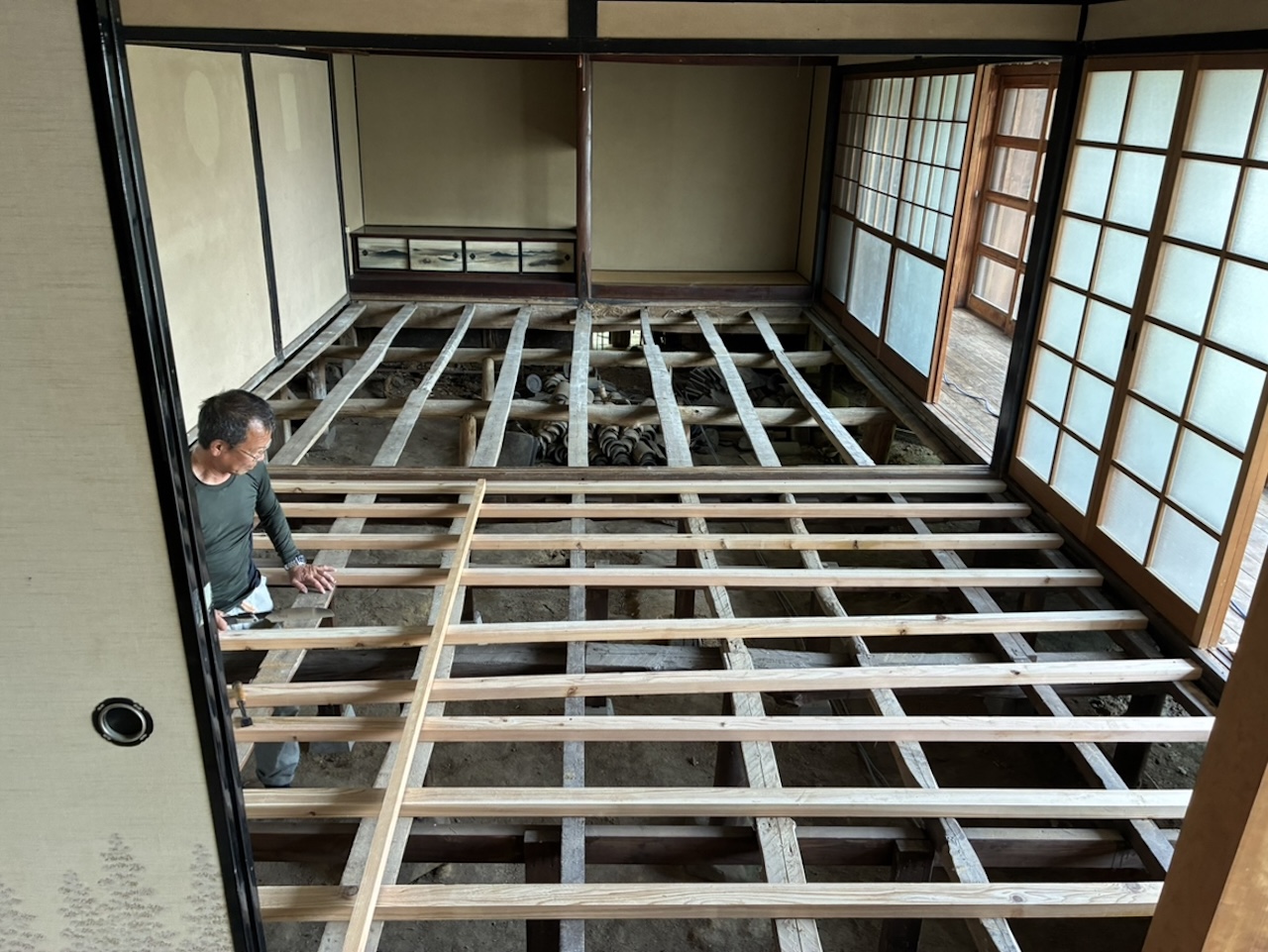 The process of converting the property into a share house